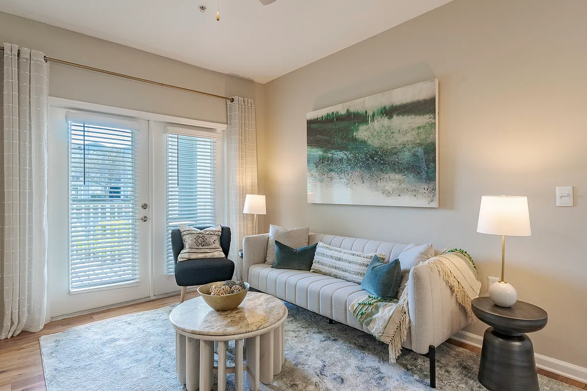 Newly Renovated Living Room - The Enclave at Tranquility Lake Apartments