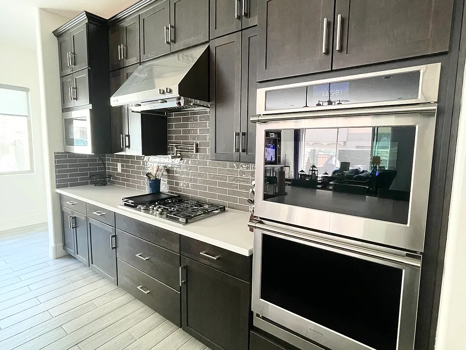 Professional chef's kitchen.