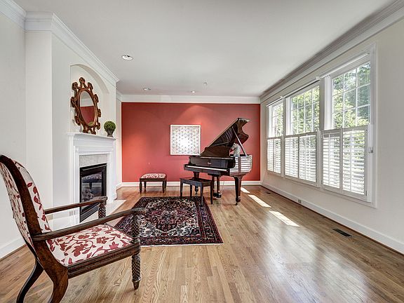 Formal Living Room with Gas Fireplace