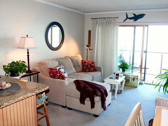 Living area with view of the Bay
