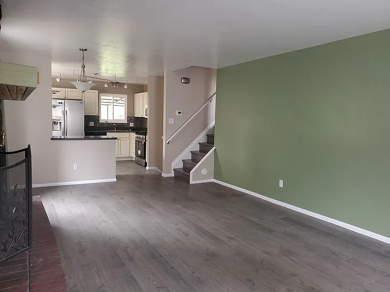 Recent photo of new luxury vinyl flooring.