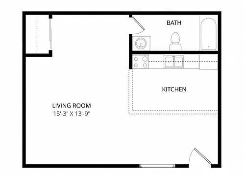 Floor plan Studio