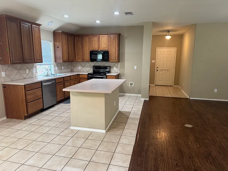 kitchen open to family room