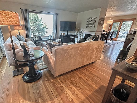 Upstairs Living Room and dining room