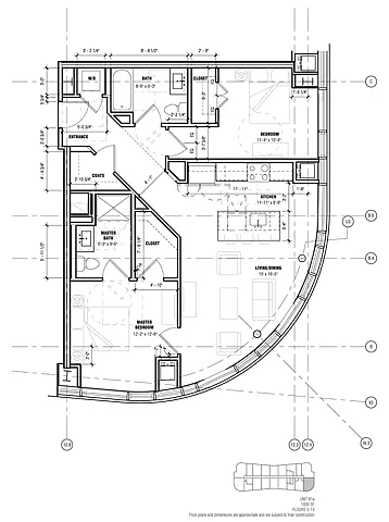 Floor plan Unit B1a