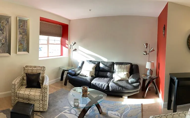 Open layout panoramic view.