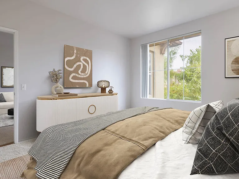 Carpeted Bedroom