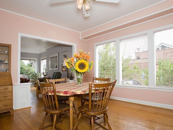 open bright dining room