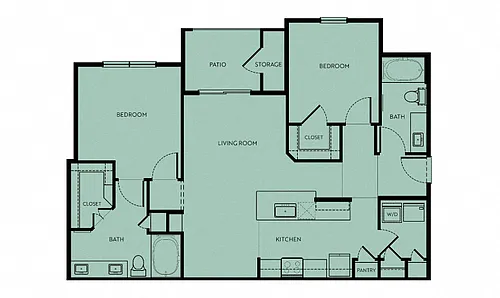 Floor plan B2 -Blanco