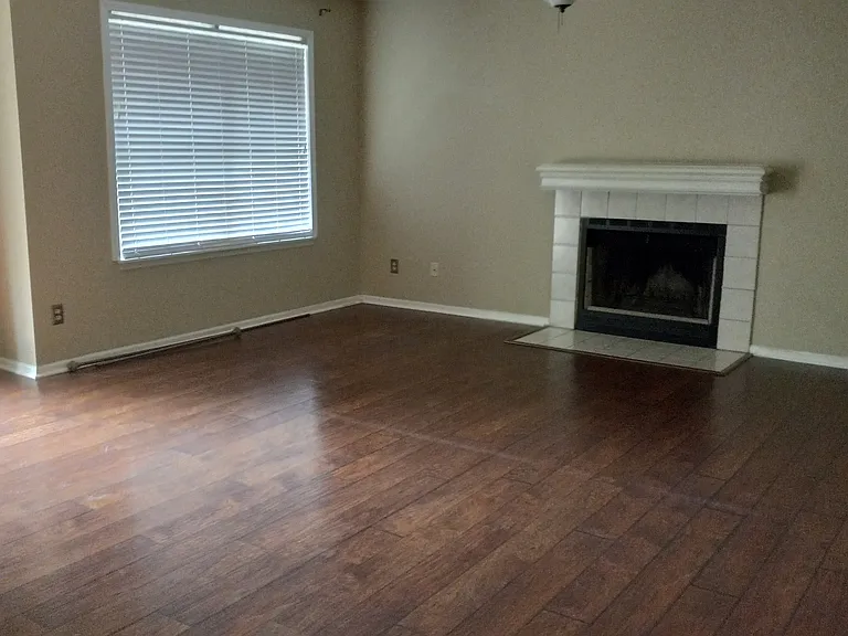 living room with fireplace