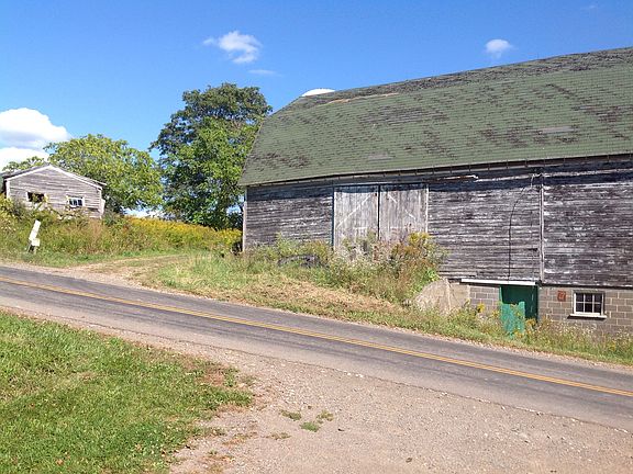 Large barn & pond