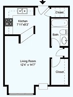 Floor plan Studio
