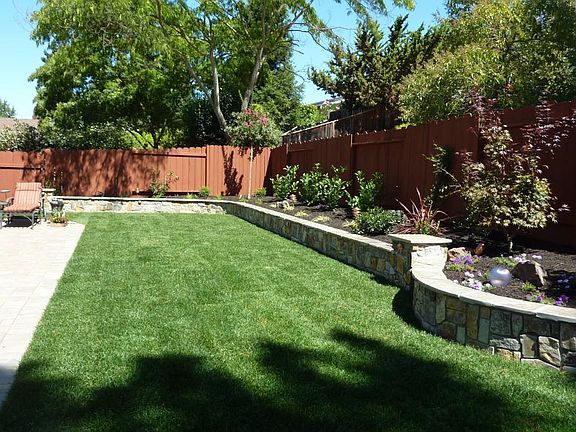 Backyard Deck and Lawn area