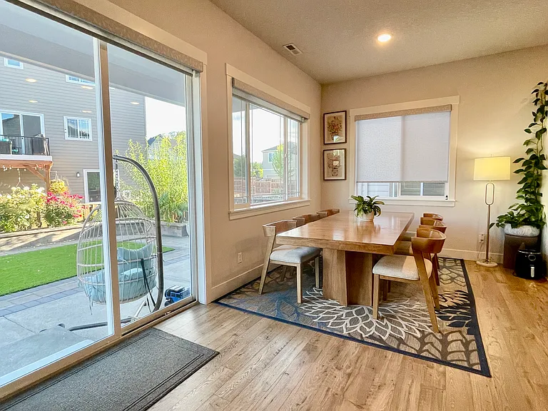 Dining with Backyard view