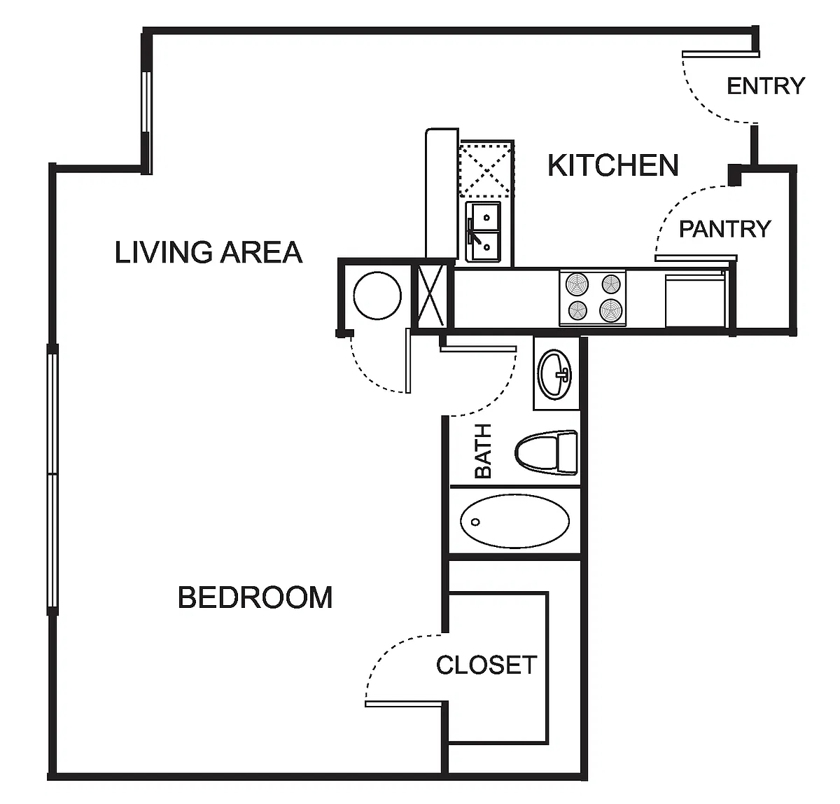 Floor plan S5-A Studio
