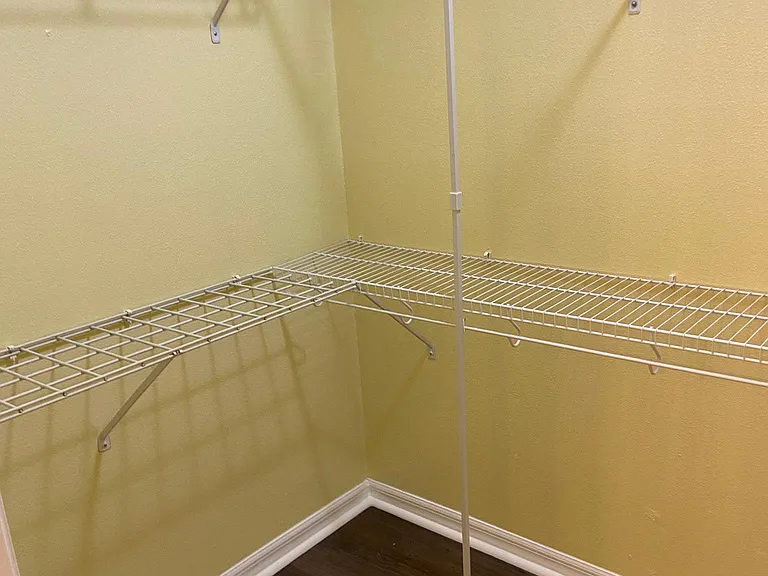 big walking closet at the suite