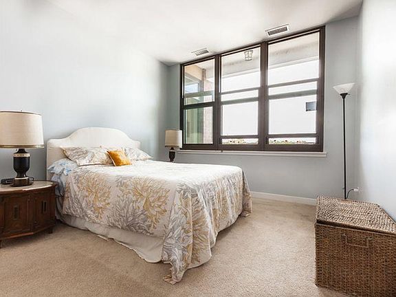 Master bedroom with west facing windows