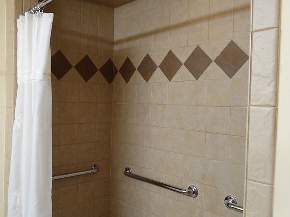 walk in double shower