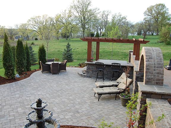 Beautiful backyard patio