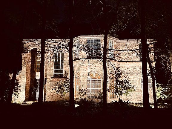 Shining bright at night