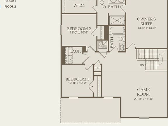 Sandalwood Floor Plan, Quick Move-in Home, Floor 2