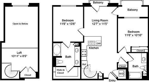 Floor plan B1.0 LOFT A