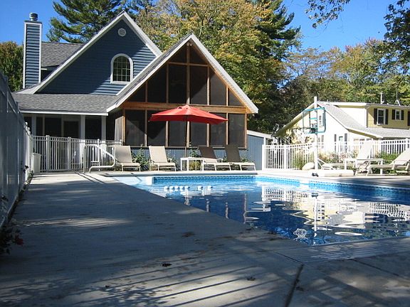 Pool dimensions 18' x 36' Pool depths 5' in deep end, 3' in shallow end