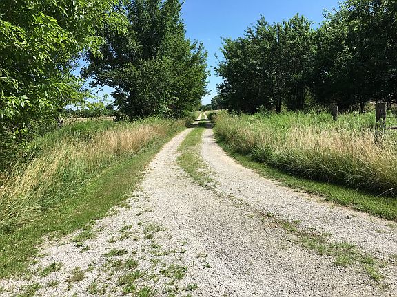 Looking down drive to road