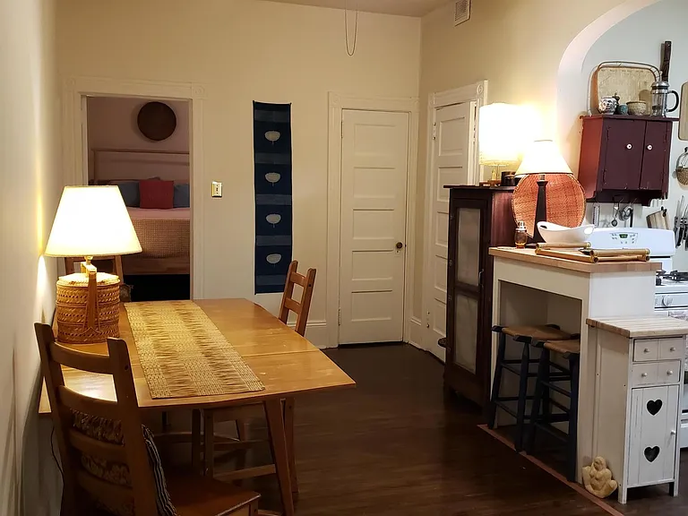 Dining area with sitting area and bar area