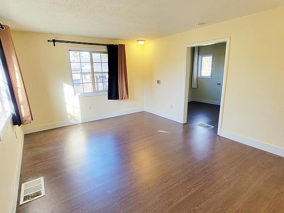 Living room with gleaming floors