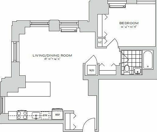2nd image of 70 Pine St APT 3402