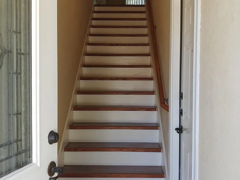 First set of stairs to main living area