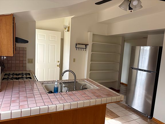 Kitchen with Stainless Steel Refridgerator