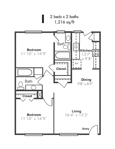 Floor plan 2x2F