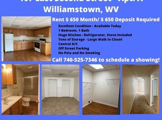 107 E 2nd St #A, Williamstown, WV 26187