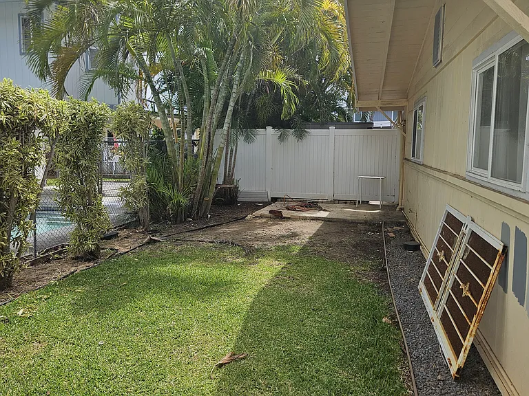 Back yard looking East
