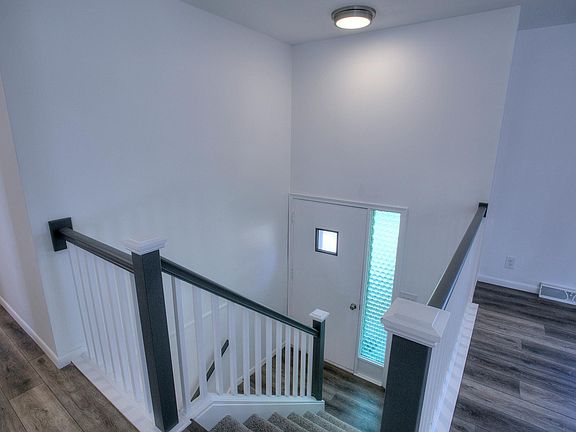 Front door from upstairs