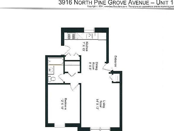 3rd image of 3912 N Pine Grove Ave APT 3E