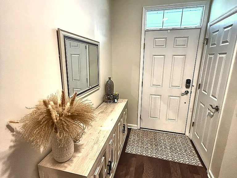 Foyer and front entry