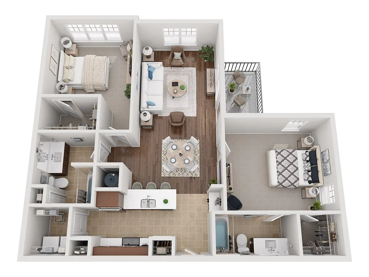 Floor plan B1 Renovated