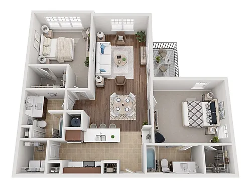 Floor plan B1 Renovated