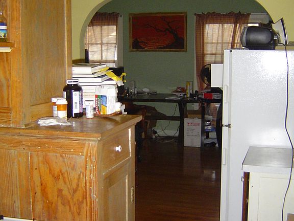 Looking from Kitchen into living room (looking South)