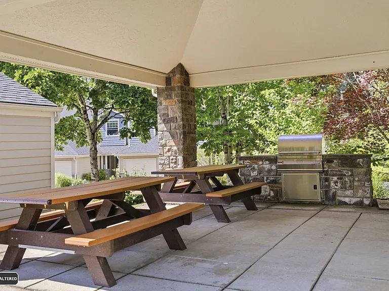 Covered BBQ area and guest parking available opposite to the home.