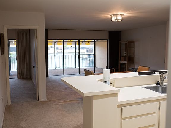 Kitchen w/din & liv room