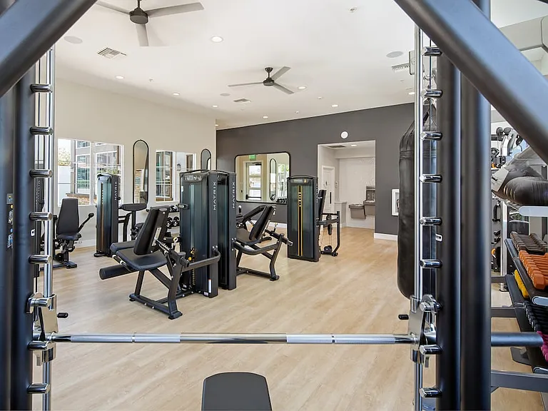 Fitness center with cardio and strength equipment