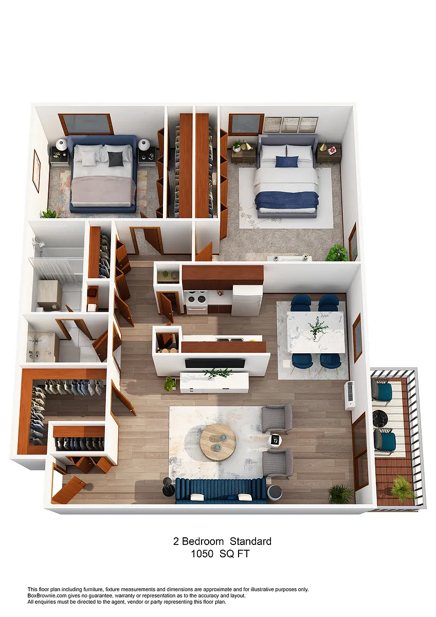 Floor plan Two Bedroom