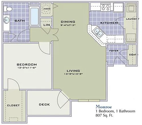 Floor plan Monroe