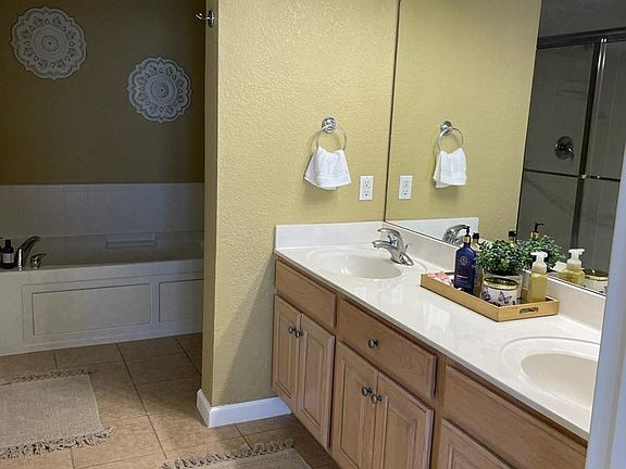 Master vanity and sink.