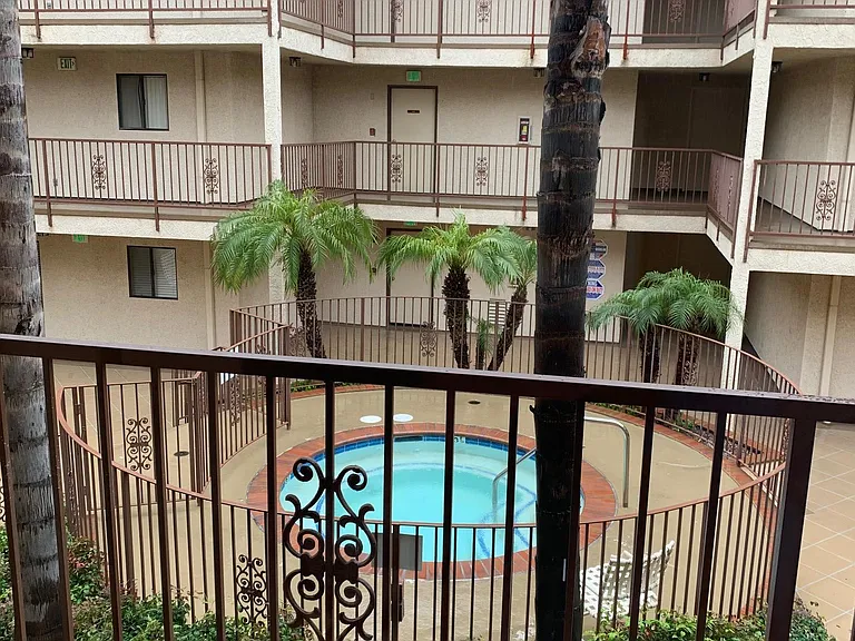 Balcony with Courtyard View