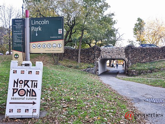 Located across from North Pond in Lincoln Park